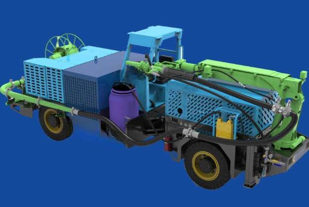 HAM-20 Robot wet shotcrete truck Concrete Hauler for Underground Mining 